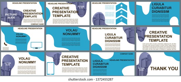 Background Business Presentation Templates. Design Vector Infographic Elements For Presentation Slides, Annual Report, Business Marketing, Brochure, Flyers, Web Design And Banner, Presentation.