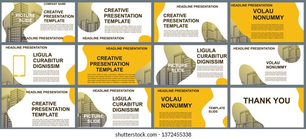 Background Business Presentation Templates. Design Vector Infographic Elements For Presentation Slides, Annual Report, Business Marketing, Brochure, Flyers, Web Design And Banner, Presentation.