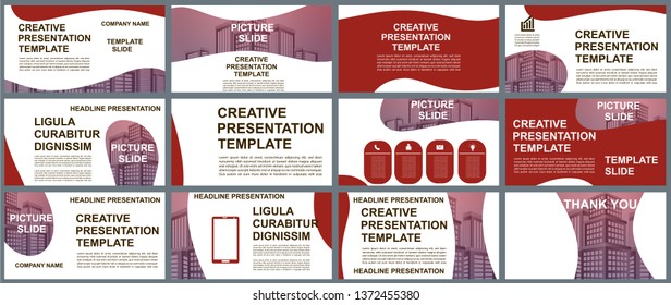Background Business Presentation Templates. Design Vector Infographic Elements For Presentation Slides, Annual Report, Business Marketing, Brochure, Flyers, Web Design And Banner, Presentation.