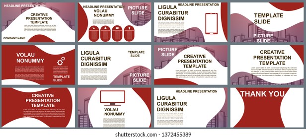 Background Business Presentation Templates. Design Vector Infographic Elements For Presentation Slides, Annual Report, Business Marketing, Brochure, Flyers, Web Design And Banner, Presentation.