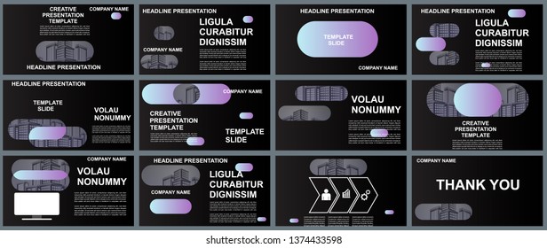 Background Business Presentation Templates. Design Vector Infographic Elements For Presentation Slides, Annual Report, Business Marketing, Brochure, Flyers, Web Design And Banner, Presentation.