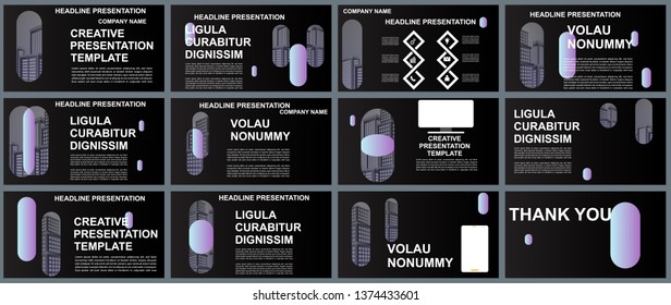 Background Business Presentation Templates. Design Vector Infographic Elements For Presentation Slides, Annual Report, Business Marketing, Brochure, Flyers, Web Design And Banner, Presentation.