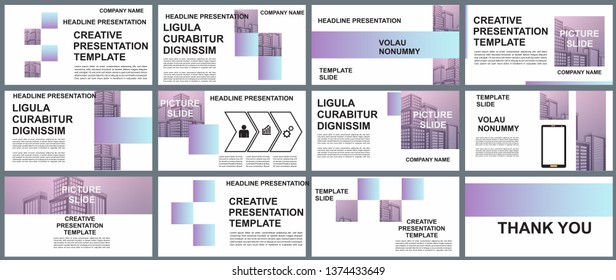 Background Business Presentation Templates. Design Vector Infographic Elements For Presentation Slides, Annual Report, Business Marketing, Brochure, Flyers, Web Design And Banner, Presentation.