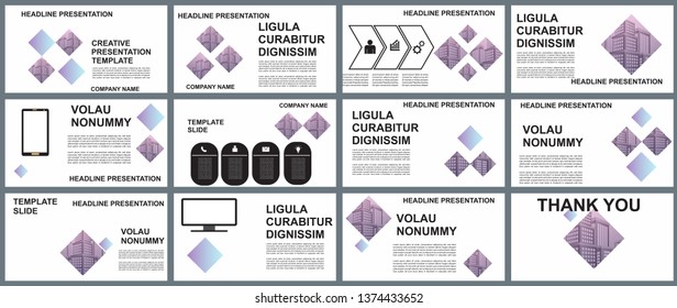 Background Business Presentation Templates. Design Vector Infographic Elements For Presentation Slides, Annual Report, Business Marketing, Brochure, Flyers, Web Design And Banner, Presentation.