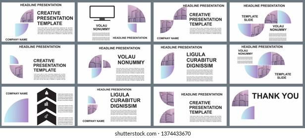 Background Business Presentation Templates. Design Vector Infographic Elements For Presentation Slides, Annual Report, Business Marketing, Brochure, Flyers, Web Design And Banner, Presentation.