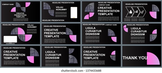 Background Business Presentation Templates. Design Vector Infographic Elements For Presentation Slides, Annual Report, Business Marketing, Brochure, Flyers, Web Design And Banner, Presentation.