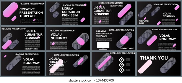 Background Business Presentation Templates. Design Vector Infographic Elements For Presentation Slides, Annual Report, Business Marketing, Brochure, Flyers, Web Design And Banner, Presentation.