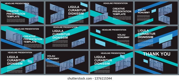 Background Business Presentation Templates. Design Vector Infographic Elements For Presentation Slides, Annual Report, Business Marketing, Brochure, Flyers, Web Design And Banner, Presentation.