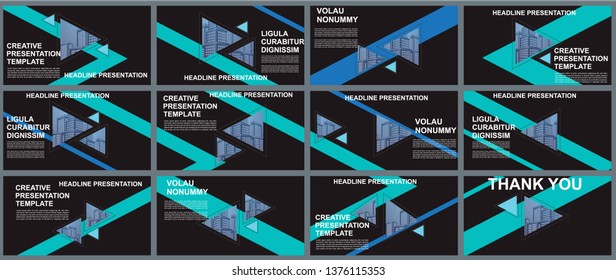 Background Business Presentation Templates. Design Vector Infographic Elements For Presentation Slides, Annual Report, Business Marketing, Brochure, Flyers, Web Design And Banner, Presentation.