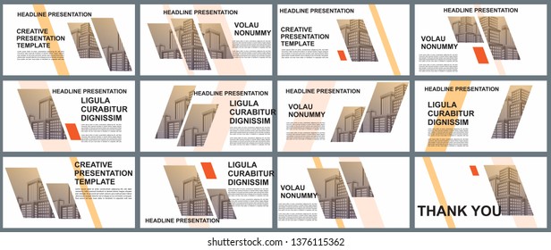 Background Business Presentation Templates. Design Vector Infographic Elements For Presentation Slides, Annual Report, Business Marketing, Brochure, Flyers, Web Design And Banner, Presentation.