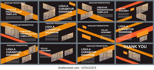 Background Business Presentation Templates. Design Vector Infographic Elements For Presentation Slides, Annual Report, Business Marketing, Brochure, Flyers, Web Design And Banner, Presentation.