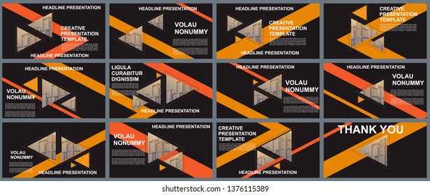 Background Business Presentation Templates. Design Vector Infographic Elements For Presentation Slides, Annual Report, Business Marketing, Brochure, Flyers, Web Design And Banner, Presentation.