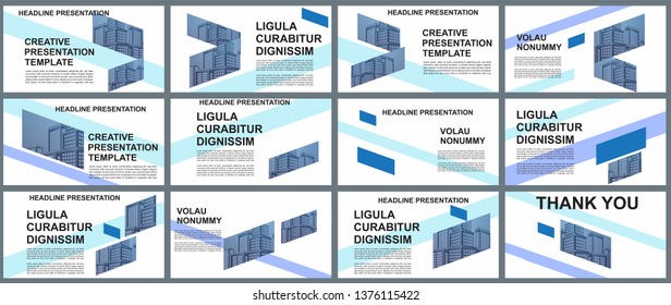 Background Business Presentation Templates. Design Vector Infographic Elements For Presentation Slides, Annual Report, Business Marketing, Brochure, Flyers, Web Design And Banner, Presentation.