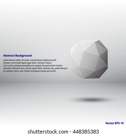 Background for business presentations with truncated cube