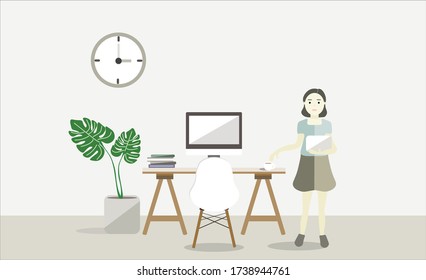 Trabajo en segundo plano desde casa 