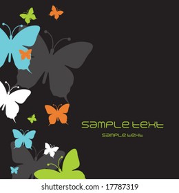 Background with butterflies