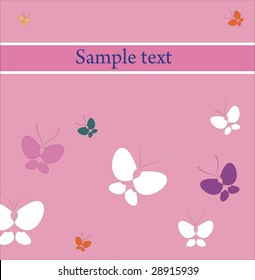 Background with butterflies