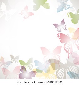 background of butterflies