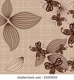 background with butterflies