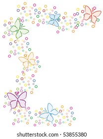 background with butterflies