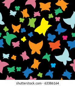 background with butterflies