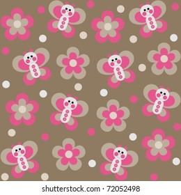 Background with butterflies