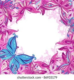 Background with butterflies