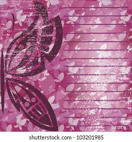 Background with butterflies for decoration of the text