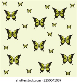 background with butterflies icon, vector, illustration, symbol