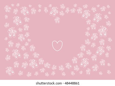 background with butterflies to the romantic event