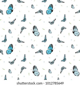 background with butterflies.vector illustration