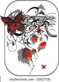 background with butterfly