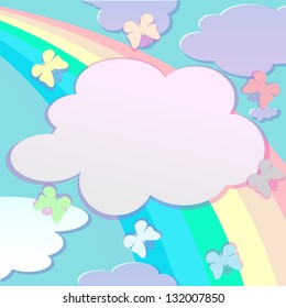 Background with butterfly