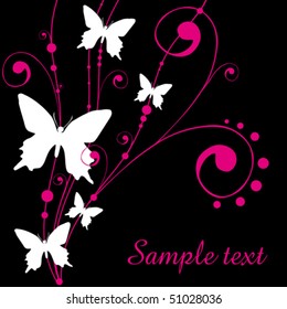  background with butterfly