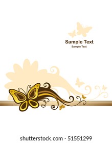 Background with butterfly