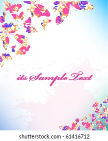 Background with butterfly