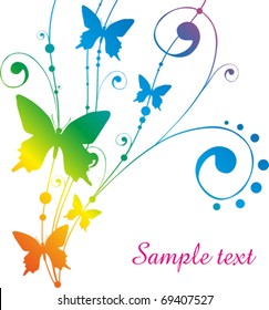 background with butterfly