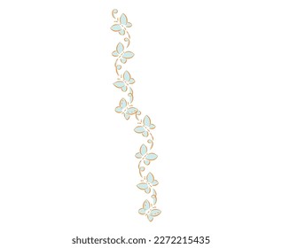 background butterfly backdrop ornament design