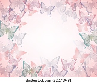 background of butterfly silhouette illustration 