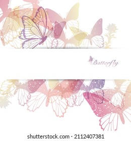 background of butterfly silhouette illustration 