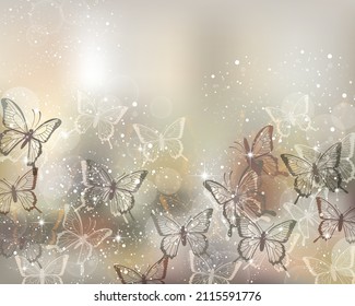 background of butterfly silhouette illustration 