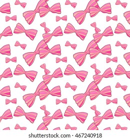 Background with butterfly tie. Pink color