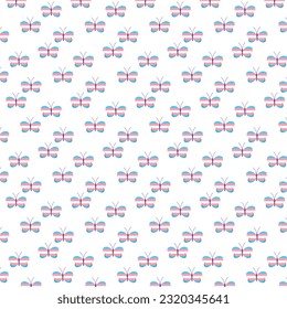 Background Butterfly trans flag color.