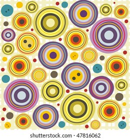 background with buttons of many colors