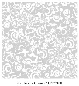 background buttons for sewing in the form of flowers. texture gray