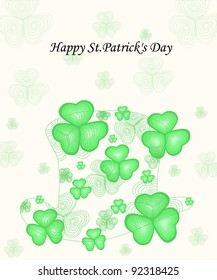 Background by Day of Sacred Patrick with a clover