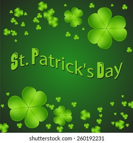 Background by a St. Patrick's Day.