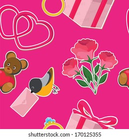 background by St. Valentine's Day
