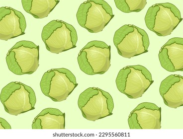 Background with cabbage. Background image. Abstraction. Beautiful patterns. Pattern. Vector illustration. Drawing by hand.