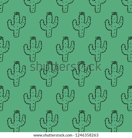 Background cactus green color.